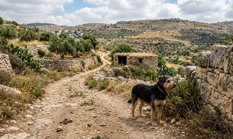 תועד מכה כלב באכזריות בשומרון - המשטרה פתחה בחקירה