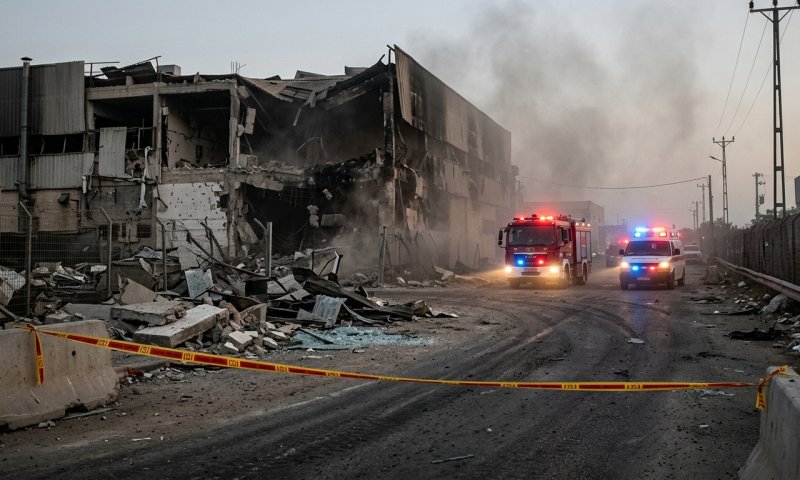פסולת ביטחונית התפוצצה במפעל בנאות חובב: 3 עובדים נפצעו קשה
