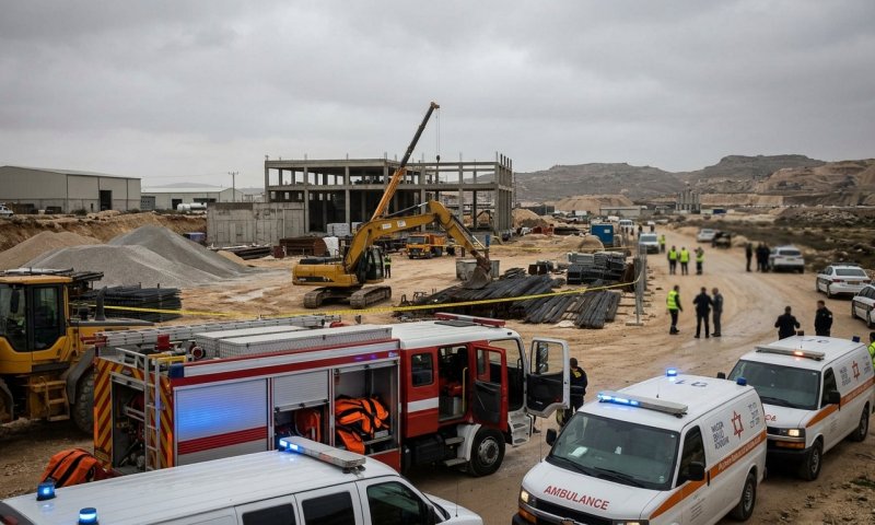 פועל כבן 30 נהרג מפגיעת חפץ כבד בשער שומרון