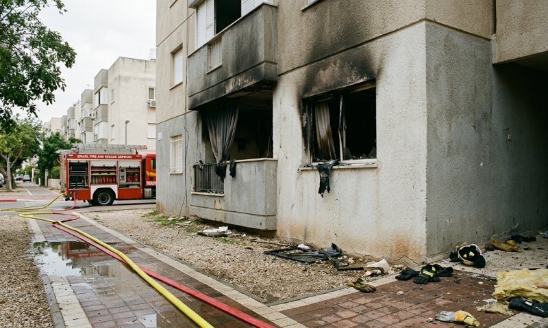 שריפה בדירה באשקלון: אישה פונתה לאחר שאיפת עשן