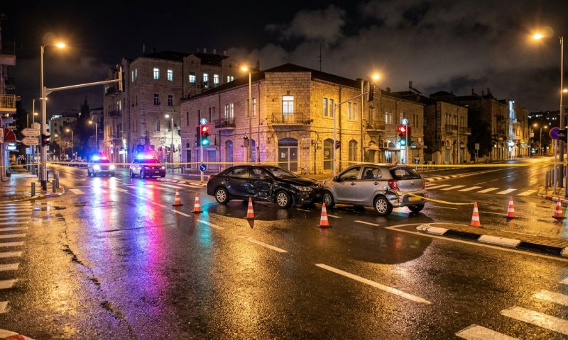 גנב רכב נמלט משוטרים ברחובות ירושלים - ונהרג בתאונה