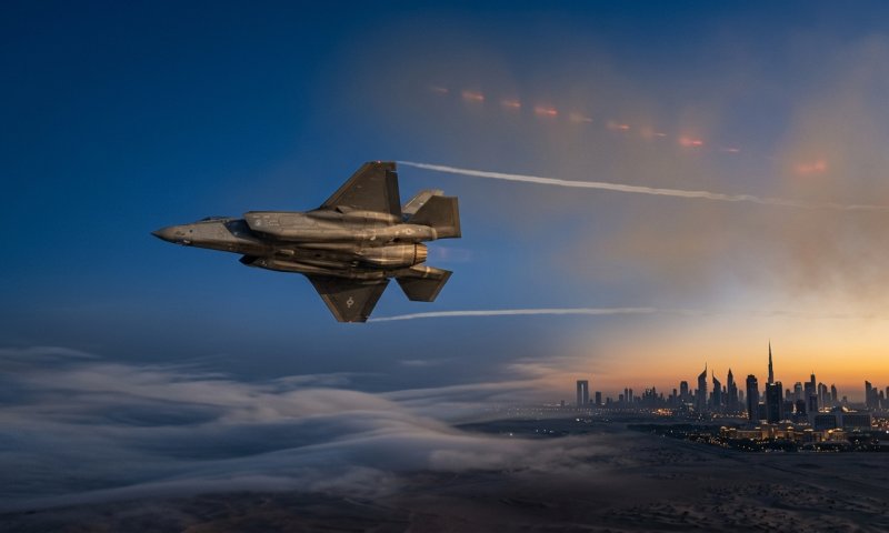 מטוס F-35 אמריקאי שידר אותות מצוקה מעל האמירויות
