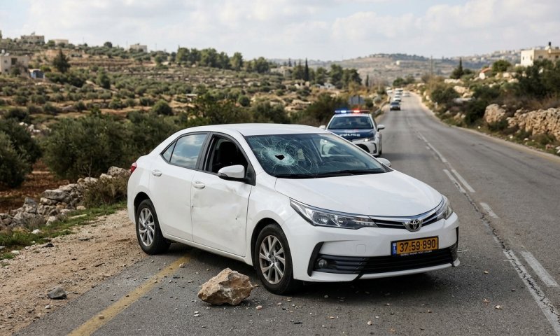 אירוע חריג בגוש עציון: נהג פלסטיני פגע ברכב ישראלי