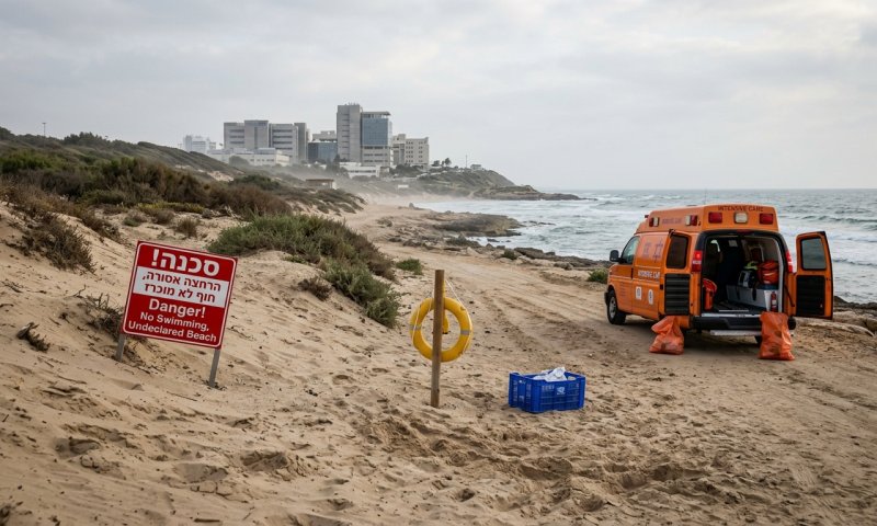 שניים טבעו בחוף לא מוכרז סמוך לבית ינאי; מצבם קל ובינוני