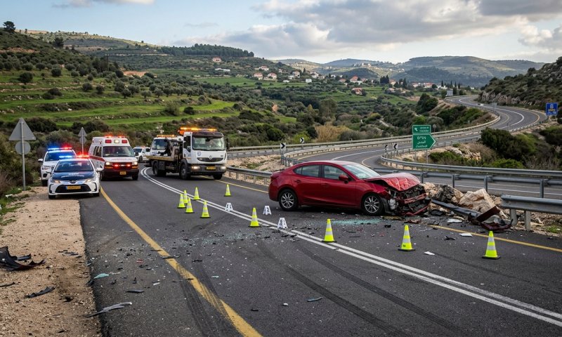 לילה דמים בצפון: שלושה הרוגים בשלוש תאונות שונות
