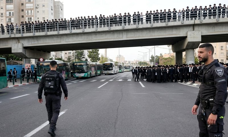 הפגנת הפלג הירושלמי בבני ברק: עומסים כבדים בכביש 4