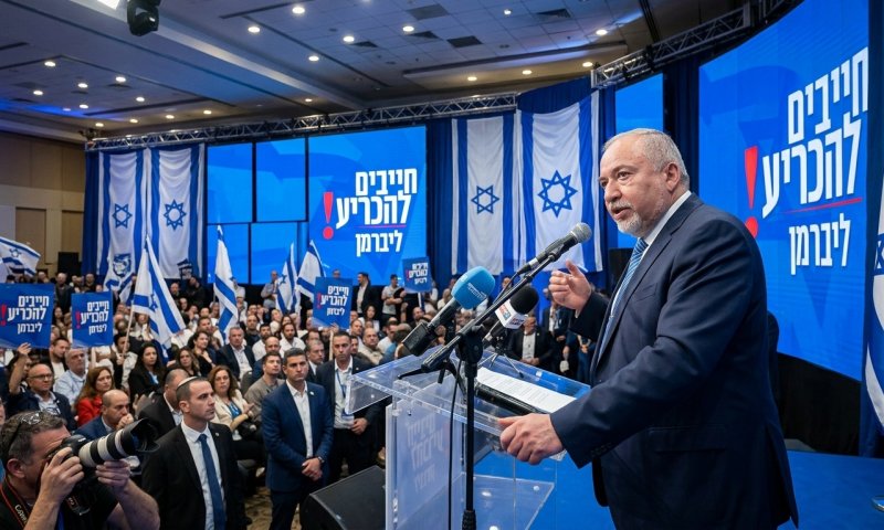 ליברמן מצנן ציפיות לחיבור עם גנץ: "נשב, נחשב, נחליט"