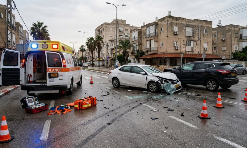 נהריה: גבר בן 60 נפצע קשה לאחר שרכבו התנגש בחומה