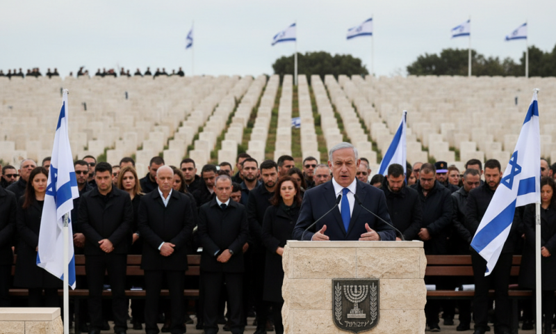 נתניהו בהר הרצל: השבנו את כל החטופים, אך הקהל זועק אחרת