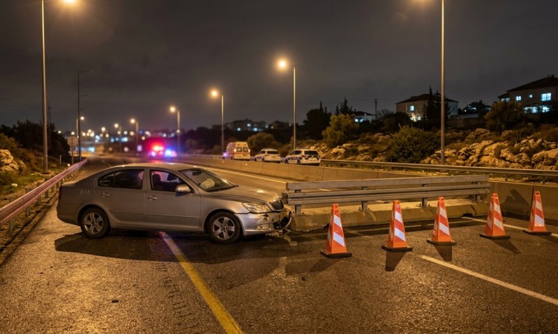 גנב רכב פרץ מחסום משטרתי, ניסה לדרוס שוטר ונורה