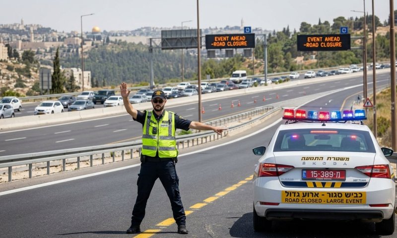 ריקוד הדגלים בירושלים: כבישים יחסמו ב-15:00, הרכבת הקלה תקוצר