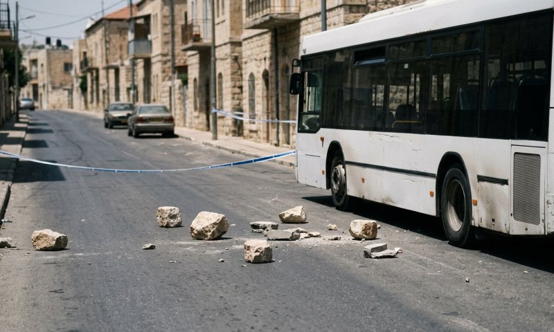 נעצרו בני 11, 12 ו-14 מעיסאוויה שיידו אבנים על אוטובוסים