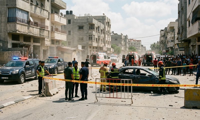 חיל האוויר תקף רכב בדיר אל-בלח: שני מחבלים נהרגו