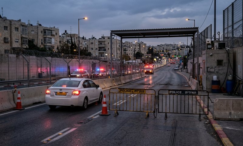 נהג ניסה לפרוץ מחסום בירושלים עם שב"חים, לוחם מג"ב נפצע