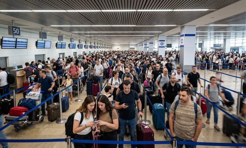 עומסי ענק בנתב"ג בסוכות: יותר ממיליון נוסעים יעברו בשדה