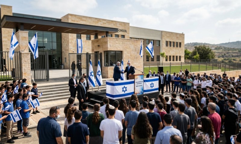 השר קיש חנך בית ספר חדש בשומרון: "ביטוי לצמיחת ההתיישבות"