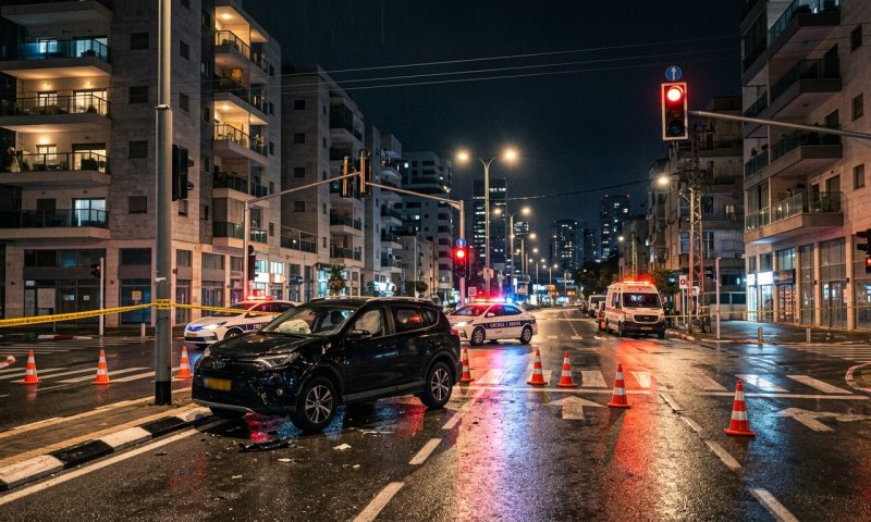הזמר ששון שאולוב היה מעורב בתאונת דרכים בתל אביב