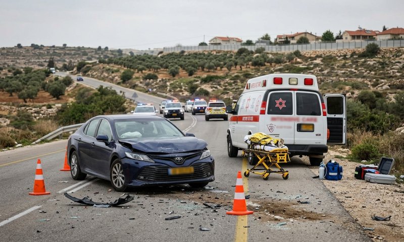 טרגדיה בשומרון: ילד בן 10 נהרג בתאונה בין רכב לאוטובוס