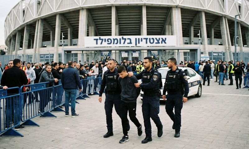 קטין בן 15 נעצר בחשד לתקיפת קצין משטרה בכניסה לאצטדיון בלומפילד