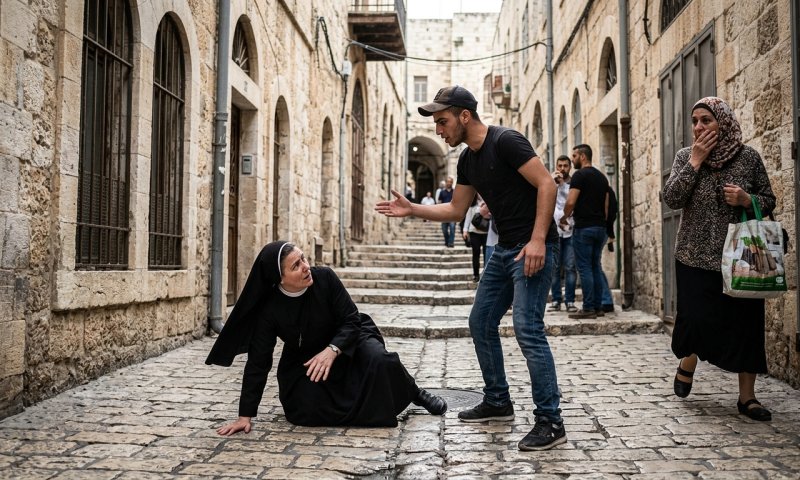 הואשם בתקיפת נזירה ליד קבר דוד: דחף אותה, בעט בה שוכבת