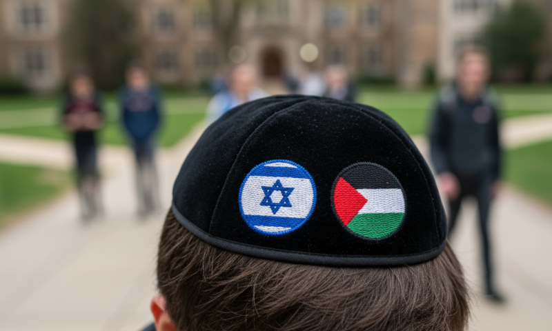 האוניברסיטה העברית למשטרה: "גזרתם את כיפת המרצה שלנו - התנצלו"