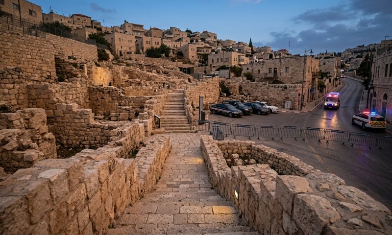 ירושלים: יהודי הותקף באבנים בעיר דוד - וירה באוויר