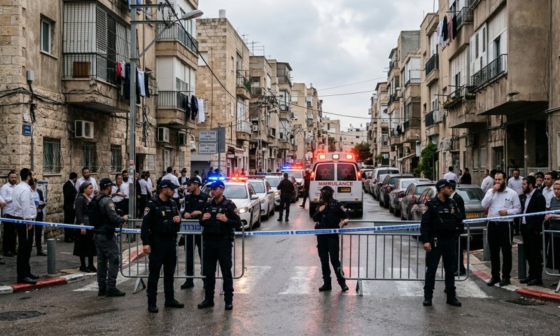 גבר נדקר קשה ברחוב האר"י בבני ברק - החשוד נמלט
