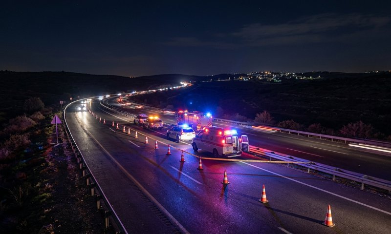 רוכב אופנוע בן 30 נפצע קשה בהתנגשות עם משאית בכביש 1
