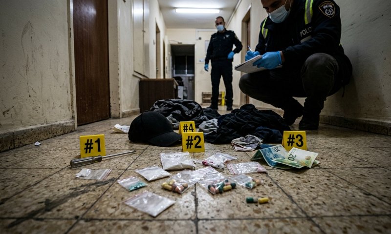 מסתנן תקף אדם במברג בדרום תל אביב ונעצר עם סמים