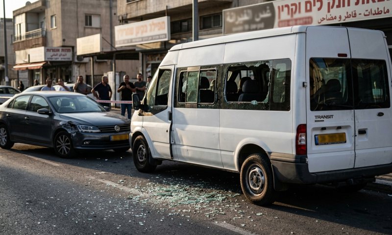 ויכוח בכביש בטמרה: הכה נהג באגרופים וניפץ את שמשות המיניבוס