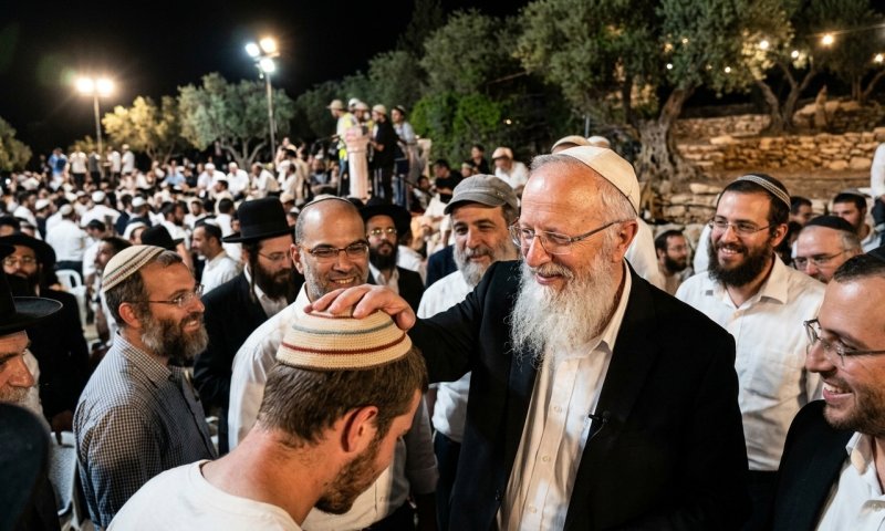 אלפי מתפללים בהילולת רבי יהודה בר אלעאי בצפת