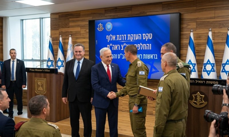 המזכיר הצבאי החדש של נתניהו: אלוף גיא מרקיזנו נכנס לתפקיד
