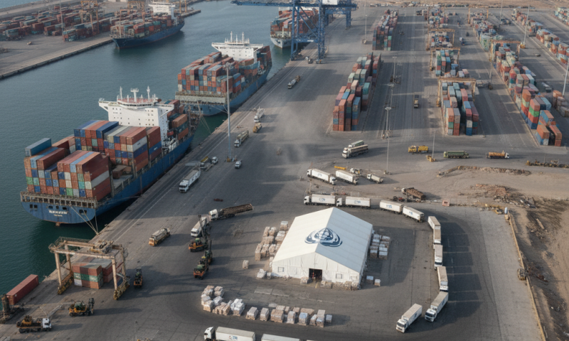 מועצת טראמפ שוחחה עם DP World על ניהול סיוע בעזה
