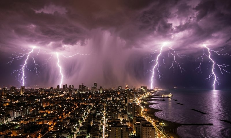 מהפך מזג אוויר ביום שני: ירידה חדה בחום, רעמים ושיטפונות