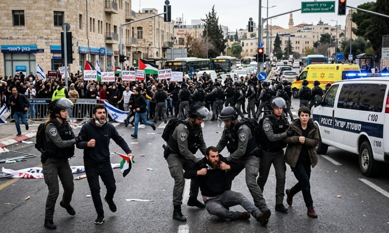 חזרה לנורמה בצומת יפו-שרי ישראל: 5 מפגינים נעצרו