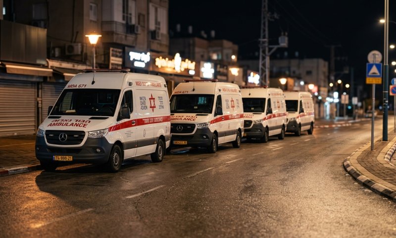 נער בן 18 נפגע מרכב במרכז מסחרי בחדרה, מצבו אנוש