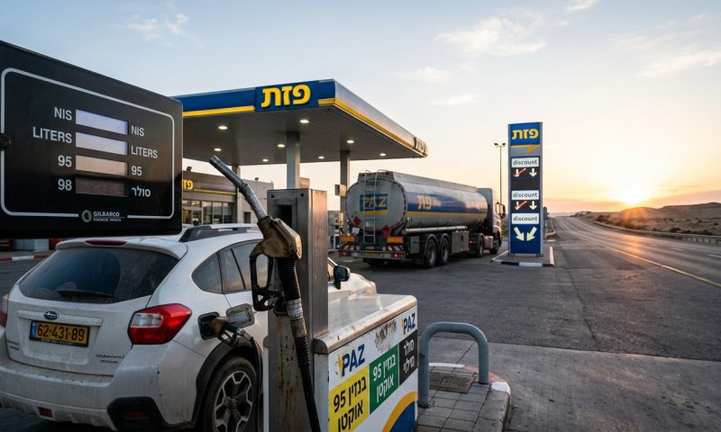 מחיר הדלק צונח ב-32 אגורות: יעמוד על 7.48 שקלים