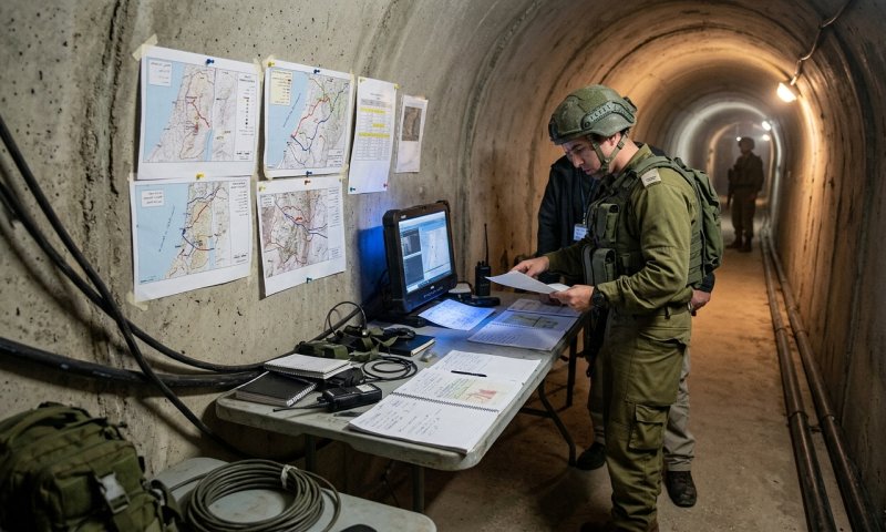 צה"ל חושף: מפות של יישובי הצפון במנהרות חיזבאללה בבופור