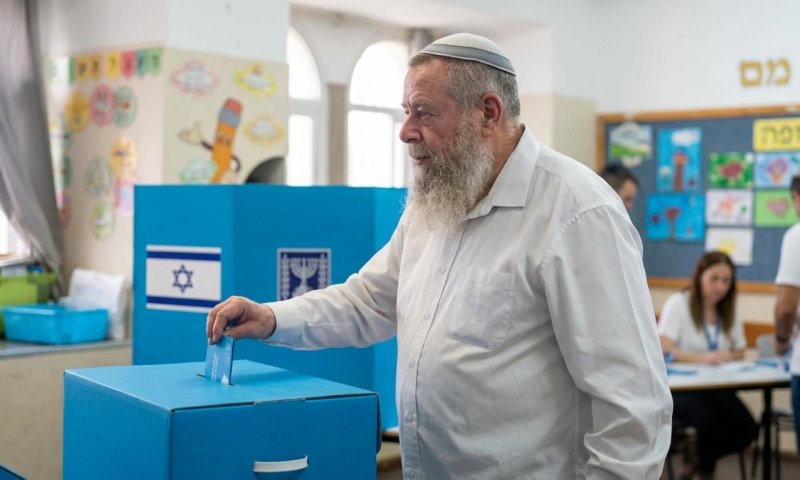 יו"ר נעם אבי מעוז בקלפי: "רצים עד הסוף, נהיה הפתעת הבחירות"