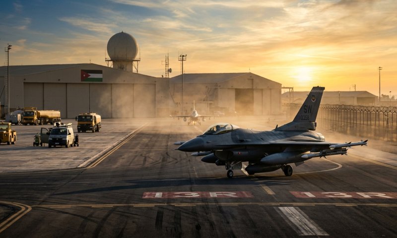 ארה"ב מתגברת כוחות במזרח התיכון: טייסת F-16 נחתה בירדן