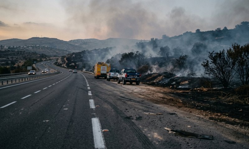 לאחר השריפה שחסמה את הציר: כביש 60 נפתח מחדש לתנועה