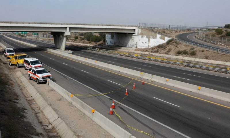 הולך רגל בן 27 נפצע קשה מפגיעת משאית בכביש 6