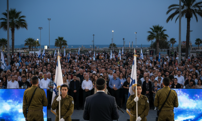 "אחיי גיבורי התהילה": החזן נחמן תורג׳מן בטקס יום הזיכרון בבת-ים
