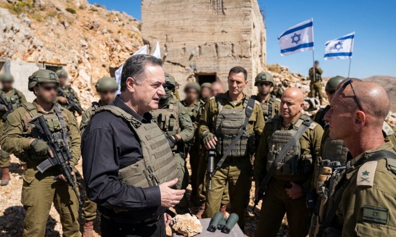 השר כ"ץ מהחרמון הסורי: "צה"ל יישאר כאן ולא יזוז"