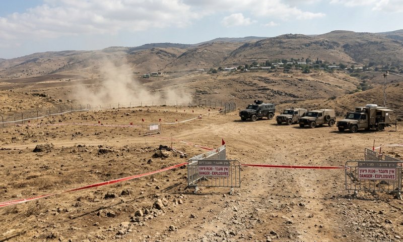 היום ברמת הגולן: פינוי מוקשים ונפלים ליד עין זיוון - אל תיבהלו מהנפץ