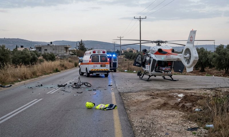 ילד בן 6 נפצע קשה בתאונת דרכים ופונה במסוק לרמב"ם