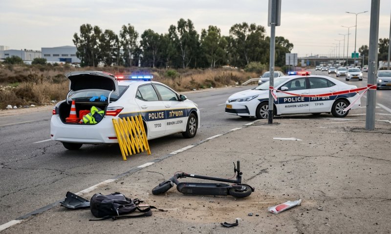 תושב לוד נעצר בחשד שדרס למוות רוכב קורקינט בכביש 44 וברח
