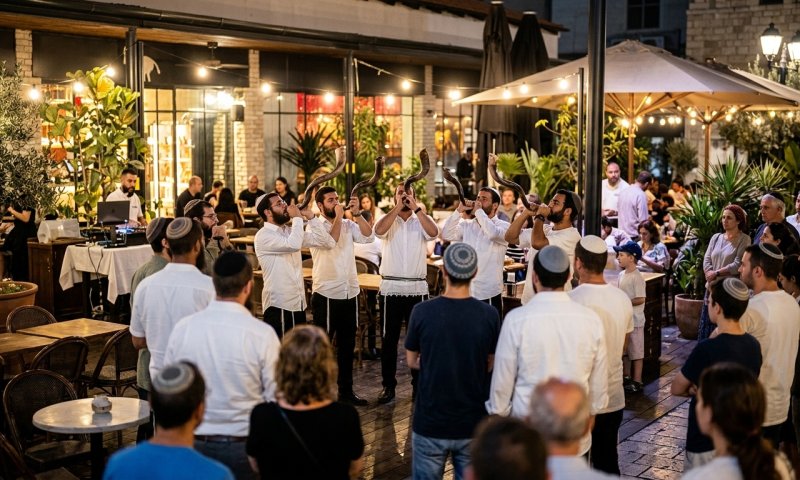 בעל מסעדה בסביון הותקף על תקיעת שופר - פעילי נעם באו לתמוך