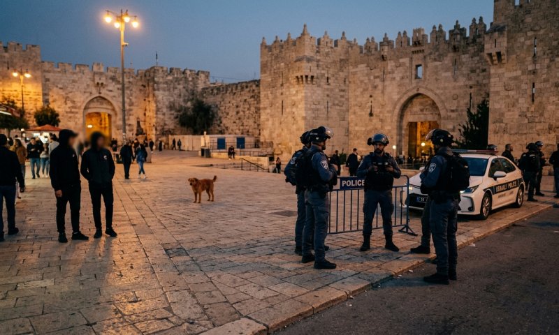 צעיר ממזרח ירושלים עוכב בחשד שהתעלל בכלב סמוך לשער שכם