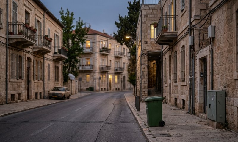 חשד לניסיון רצח בבירה: השליך את אחיו תשוש הנפש לפח מוטמן